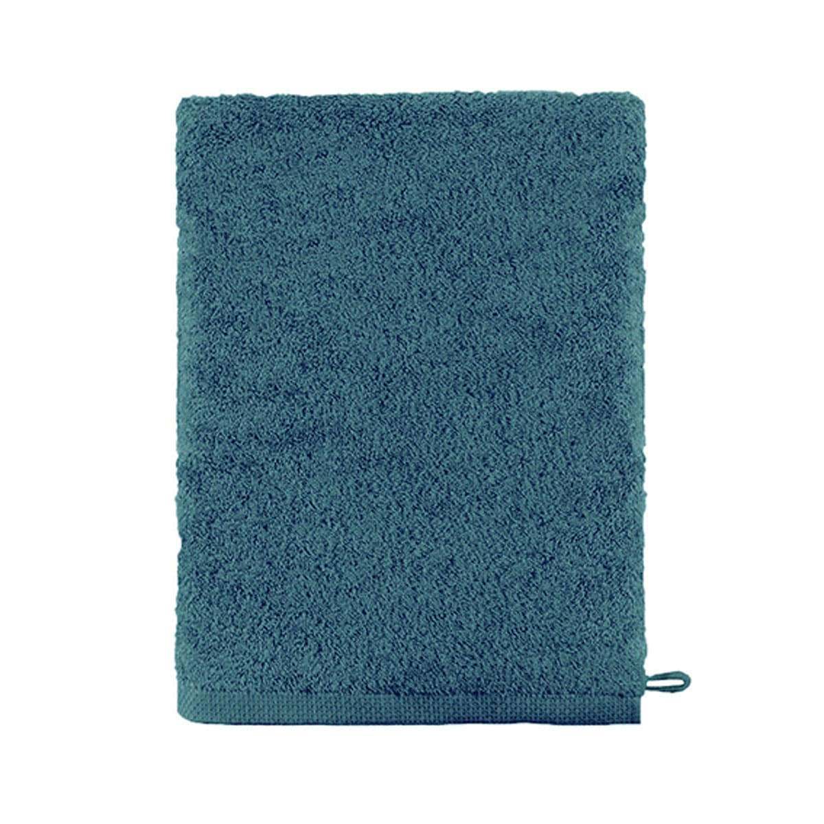 AQUA - Gant de toilette en coton emeraude 16x21