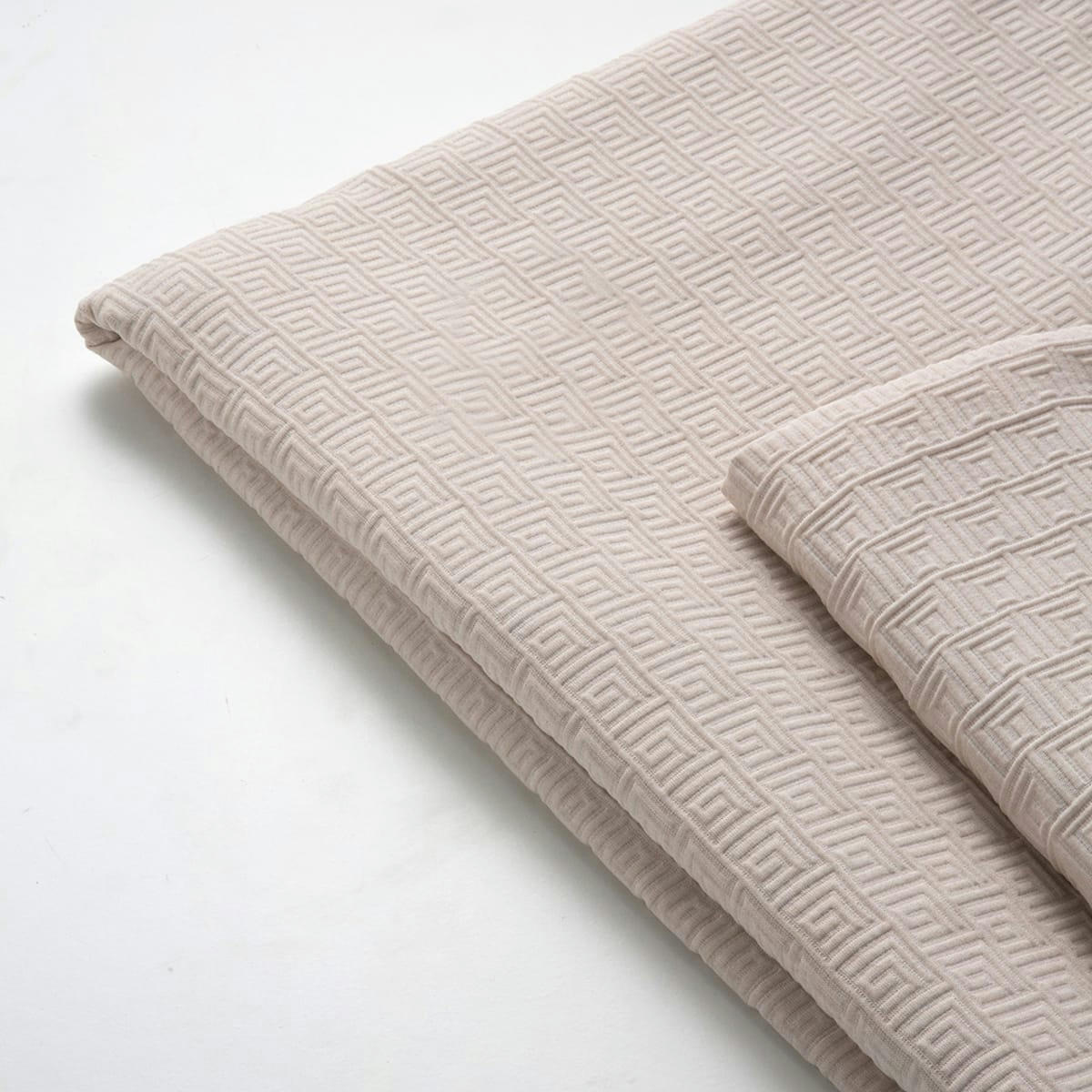 GUY - Couvre lit en coton marron 180x270