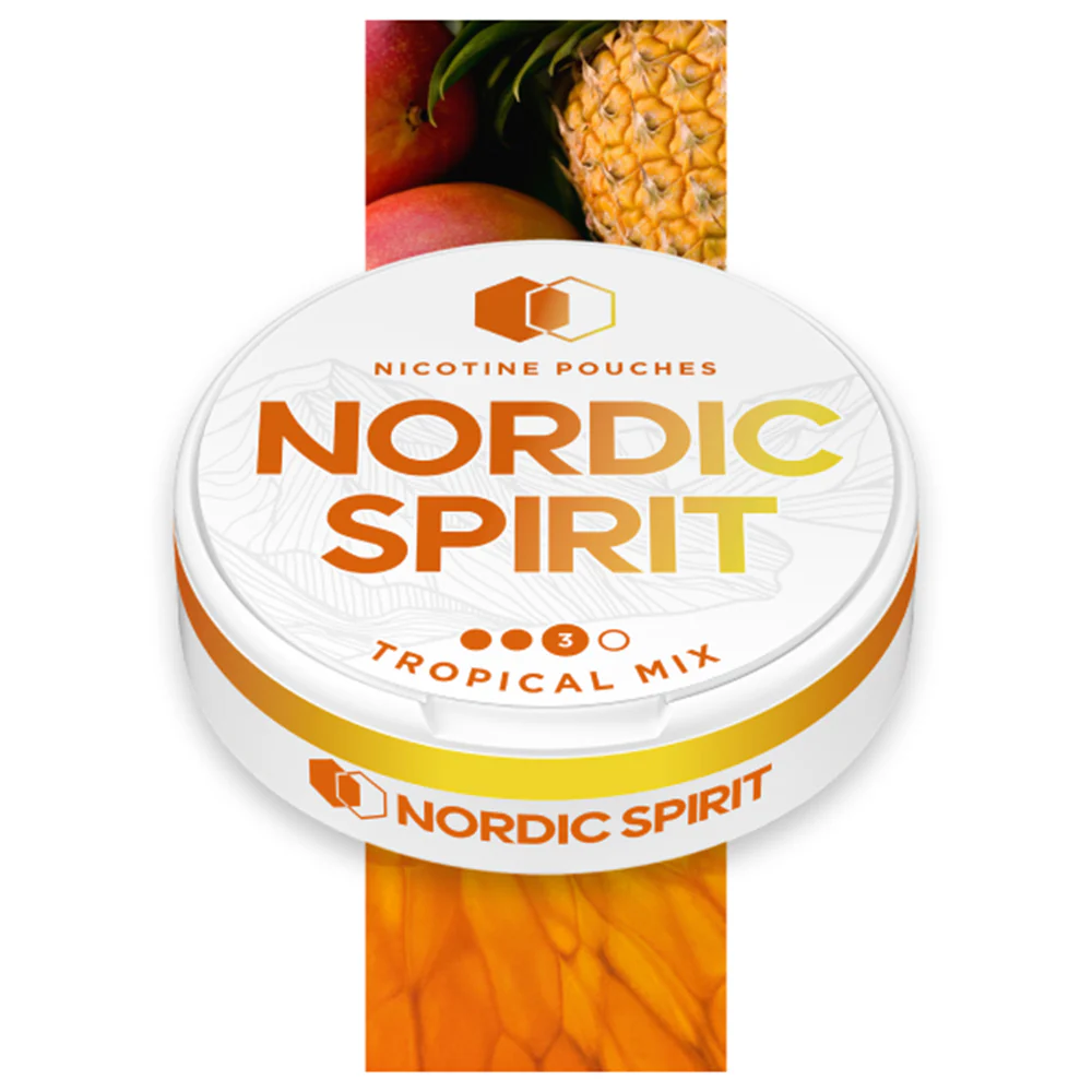 Nordic Spirit Nicotine Pouch Tropical Mix 9mg - Strong