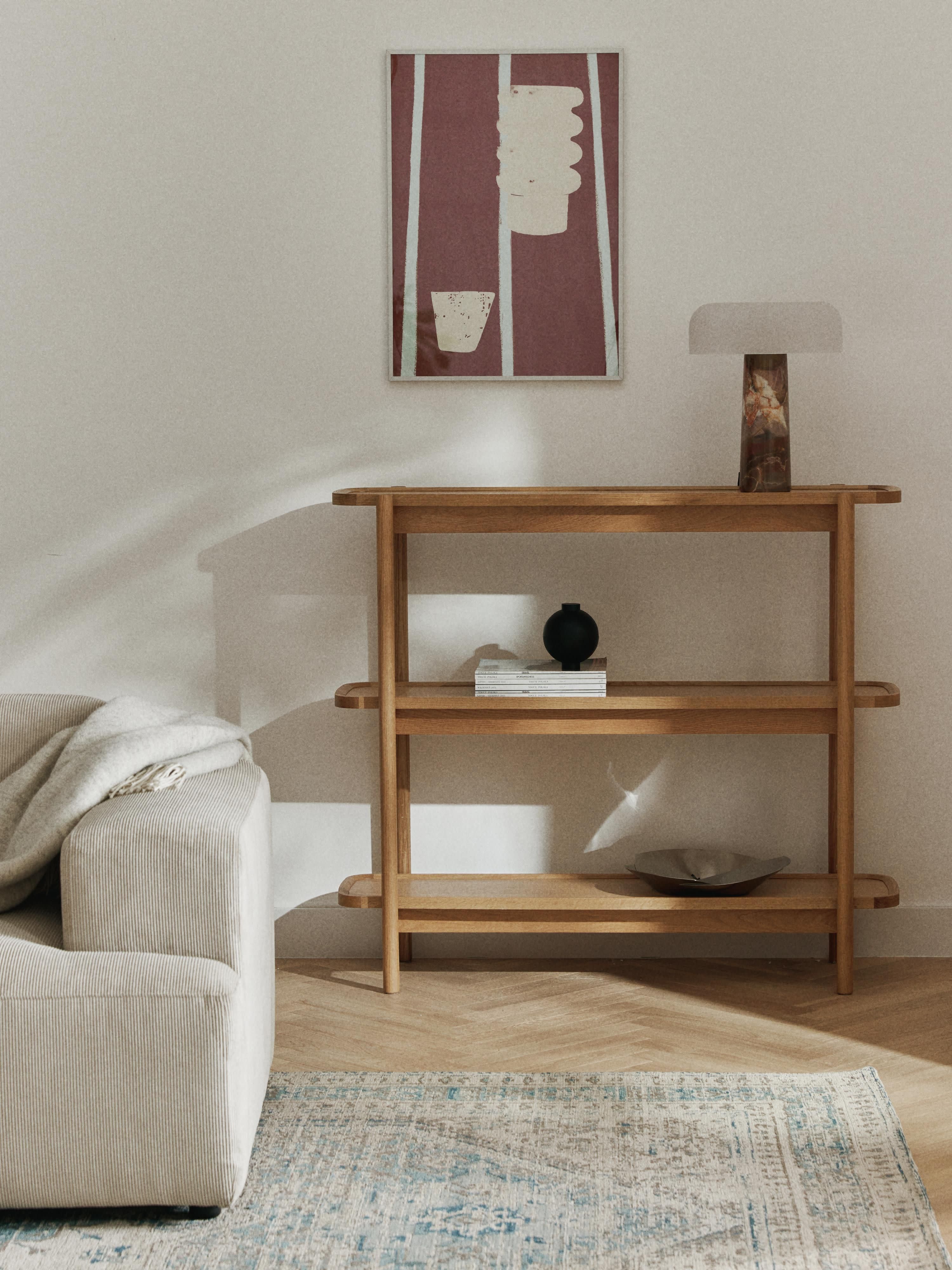 Niedriges Holz-Regal Libby