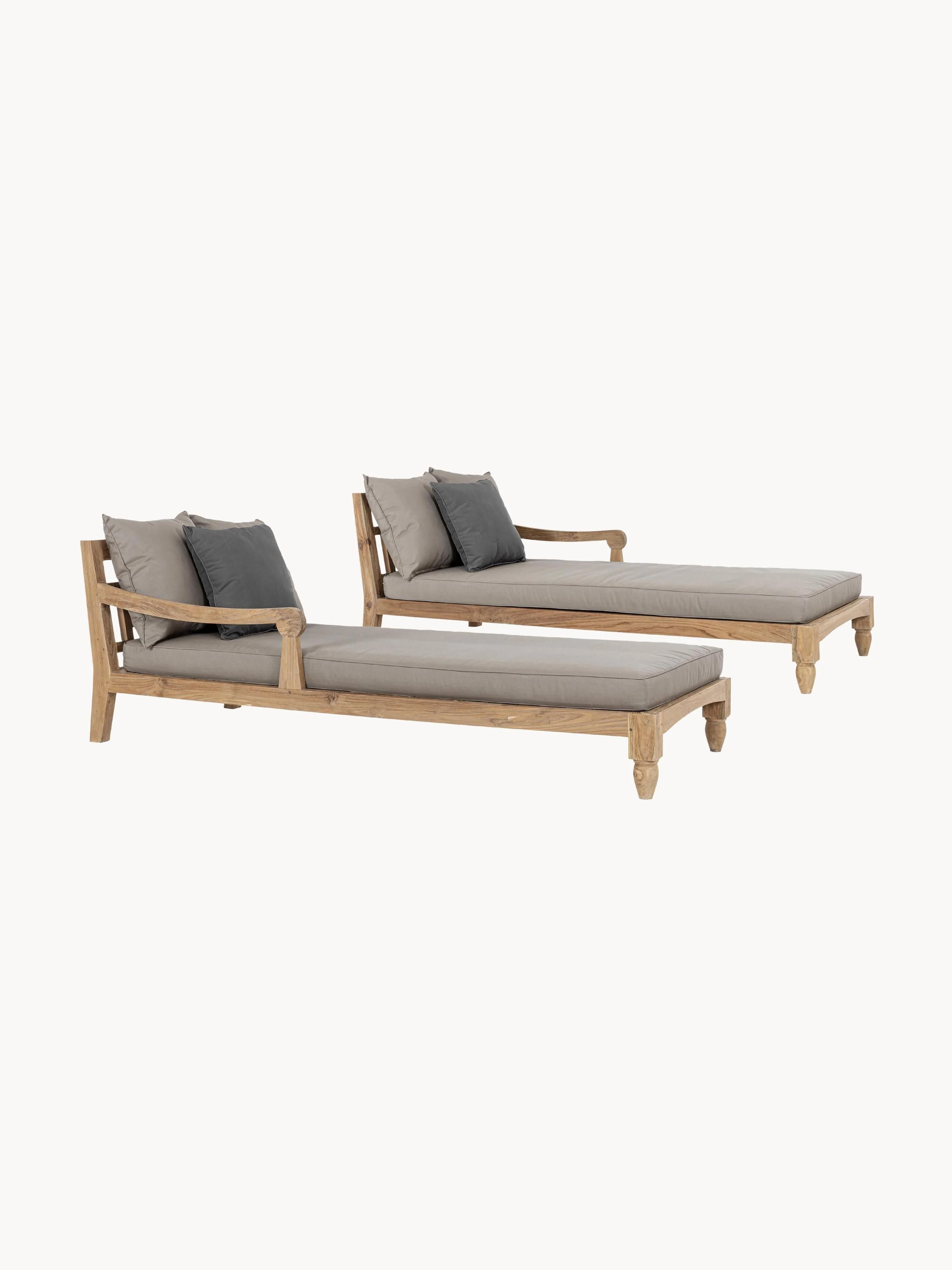 Gartenliegen Bali, 2er-Set