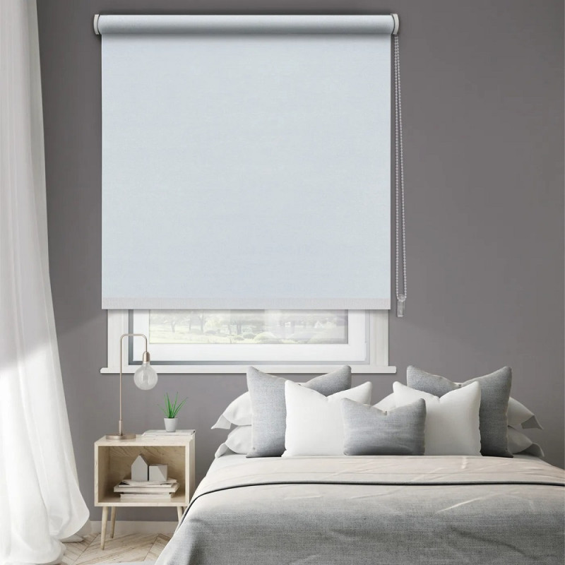 Store enrouleur occultant blanc 70 x 190 cm MADECO