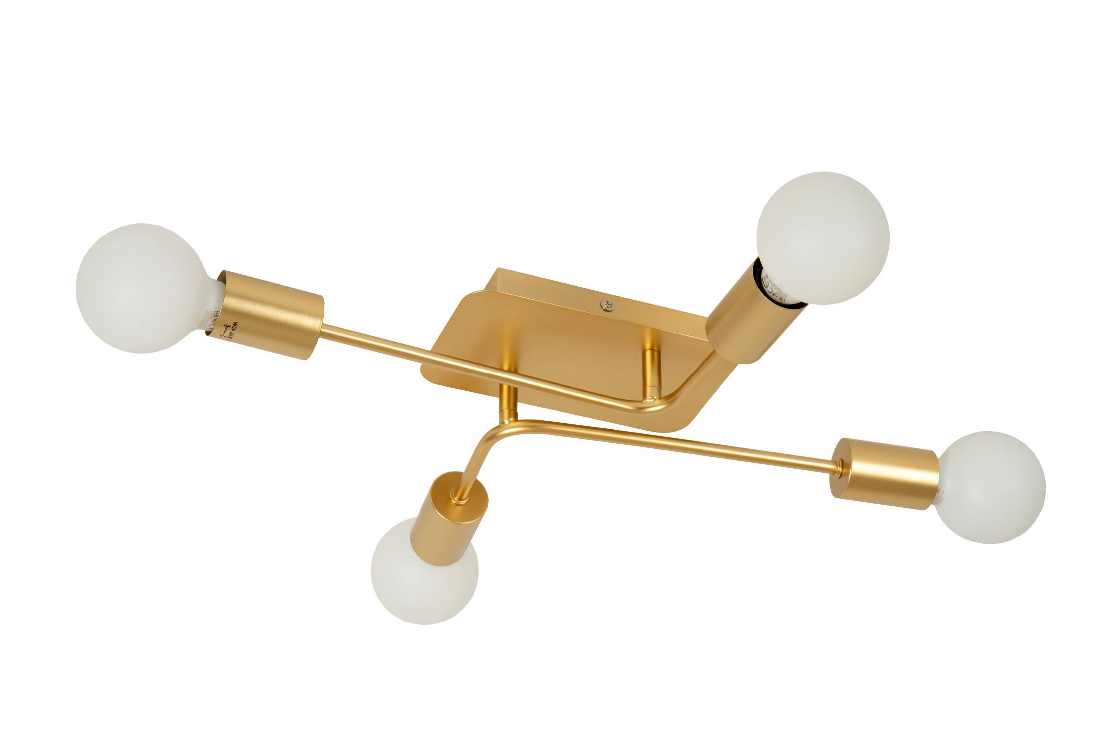 Lampa sufitowa złoto-odcienie złota LESTER 4xE27x40W wym: 9x51x39 cm Lucide