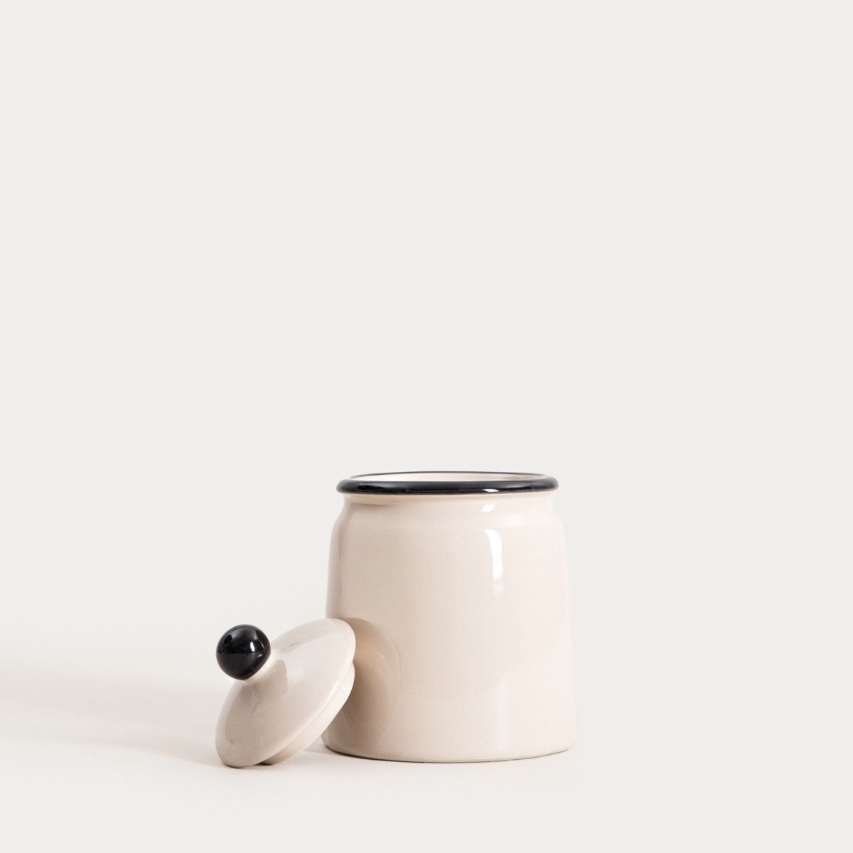 Pojemnik na waciki CHLOE ceramiczny 9,6x12,3 cm