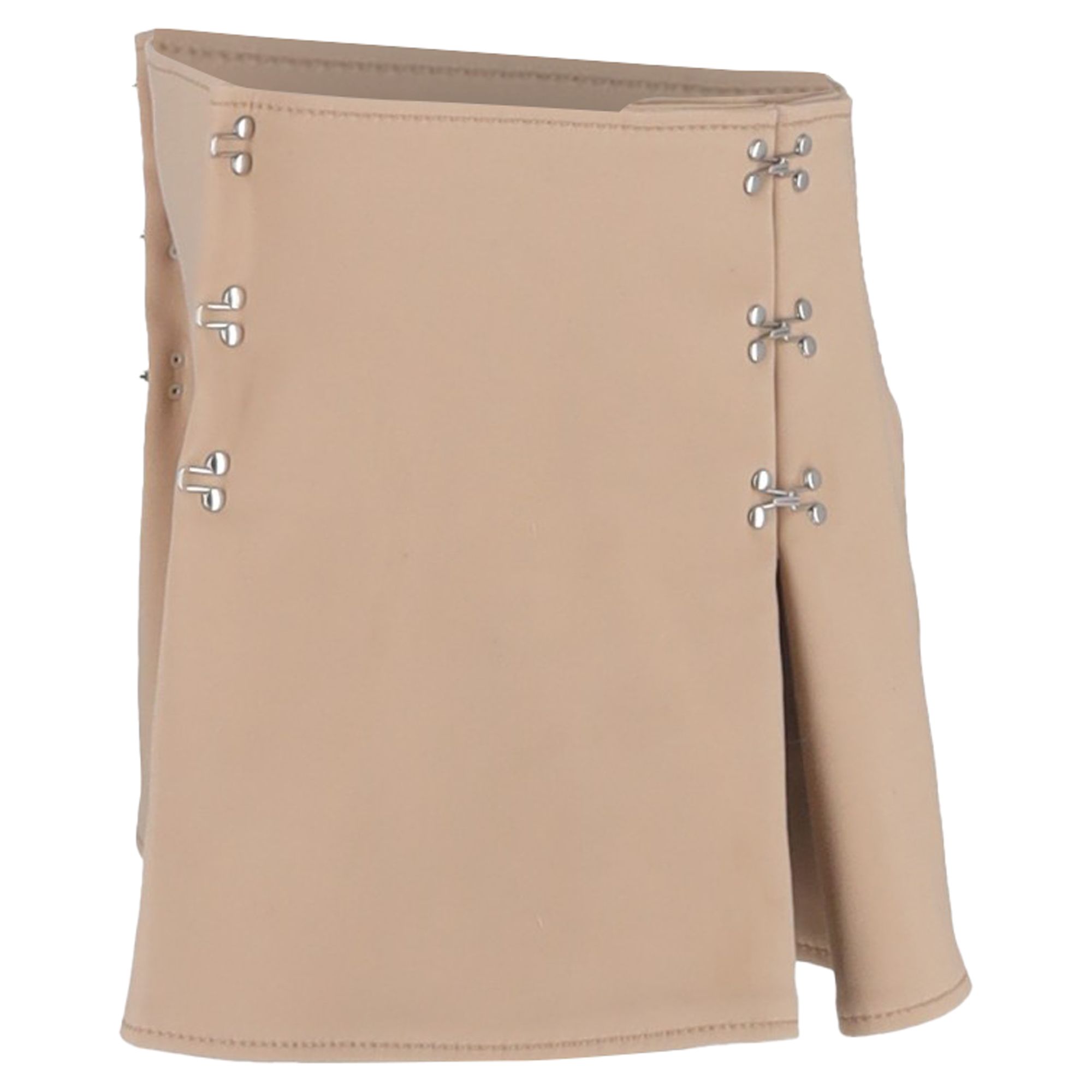 Dion Lee Preloved Hooks Accent Mini Skirt in Beige Cotton