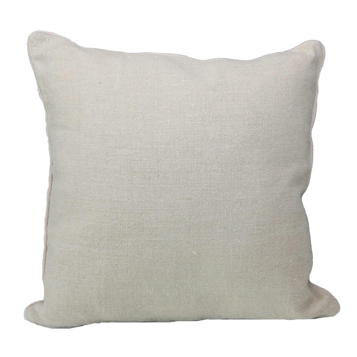 LINO 330 - Coussin en lin beige 45x45