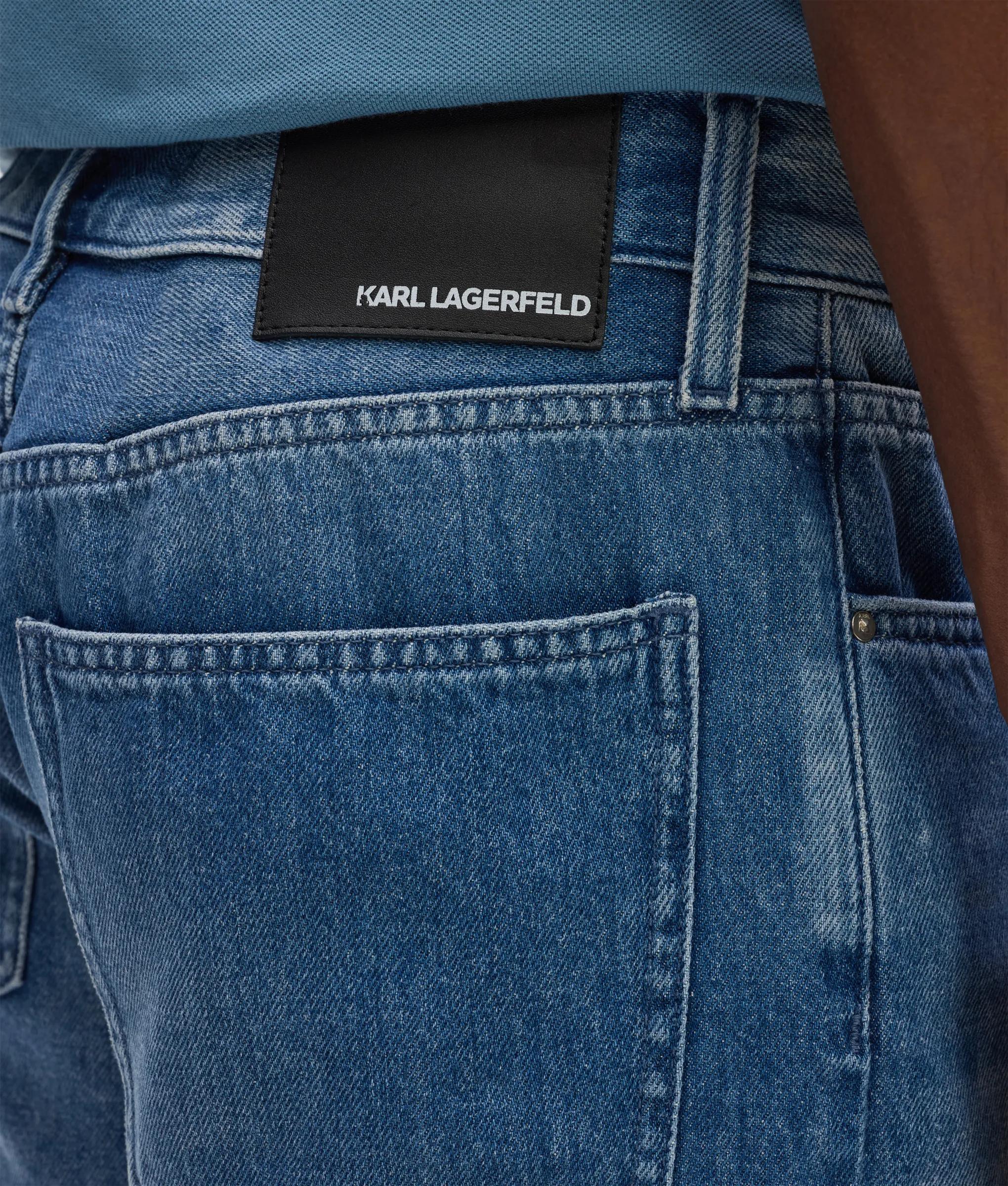 Short droit en denim