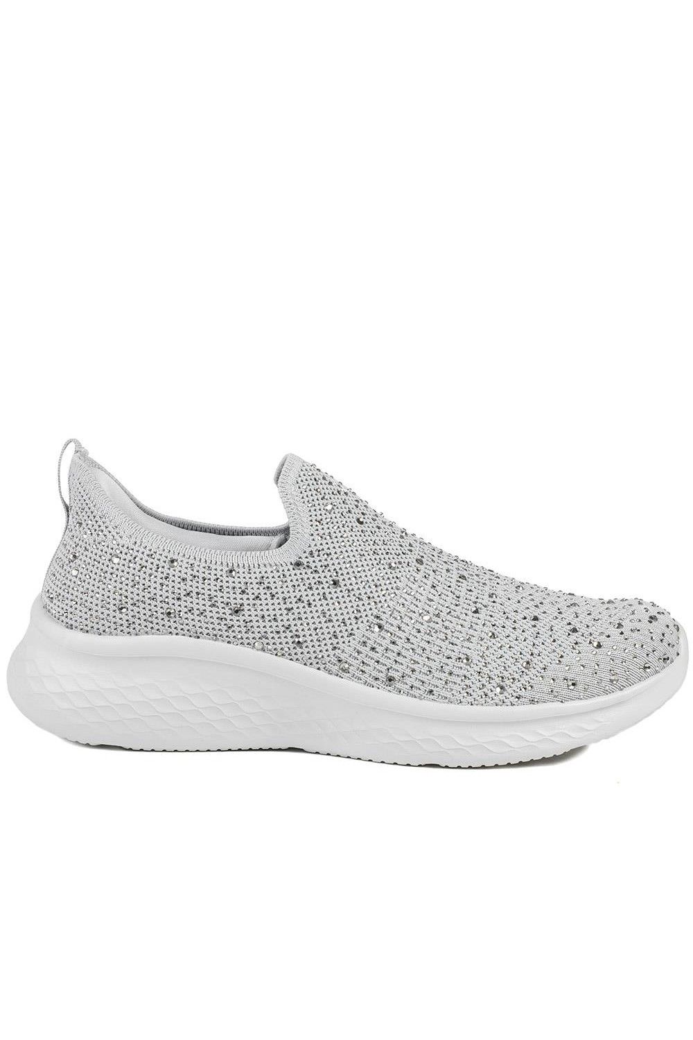 Pavers Wide Fit Memory Foam Easy Step In Trainers