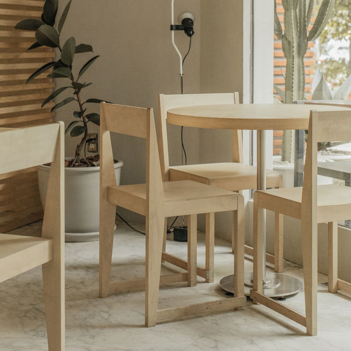 Frama - Chair 01, Birke braun gebeizt / geölt