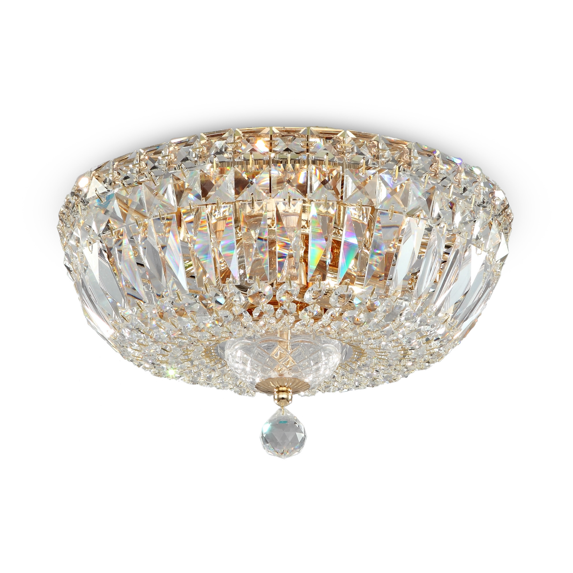 Lampa sufitowa mosiężno-złota BASFOR 3xE14x60W wym: 20,5x30x30 cm Maytoni