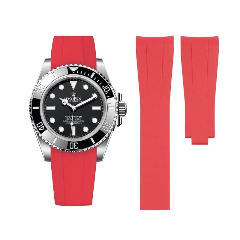 Rolex – Submariner –  Rubber Strap – Red
