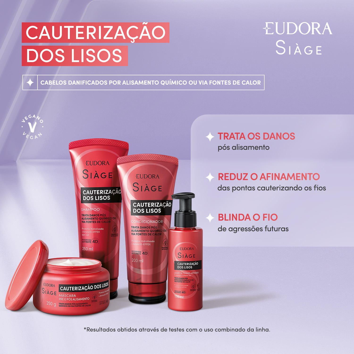 Máscara Capilar Siàge Cauterização dos Lisos 250g