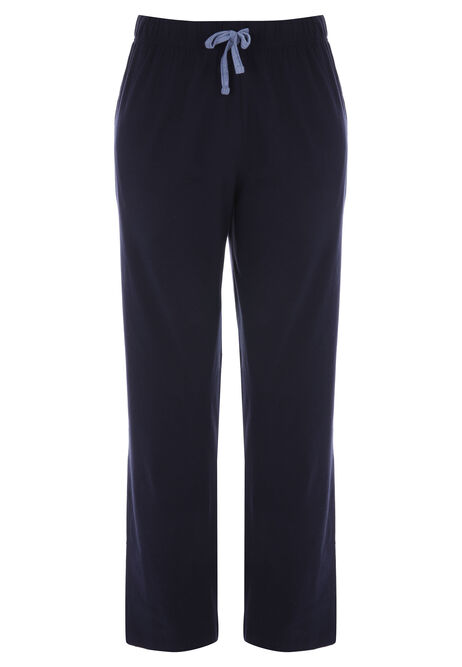 Mens Blue Marl Jersey Pyjama Set