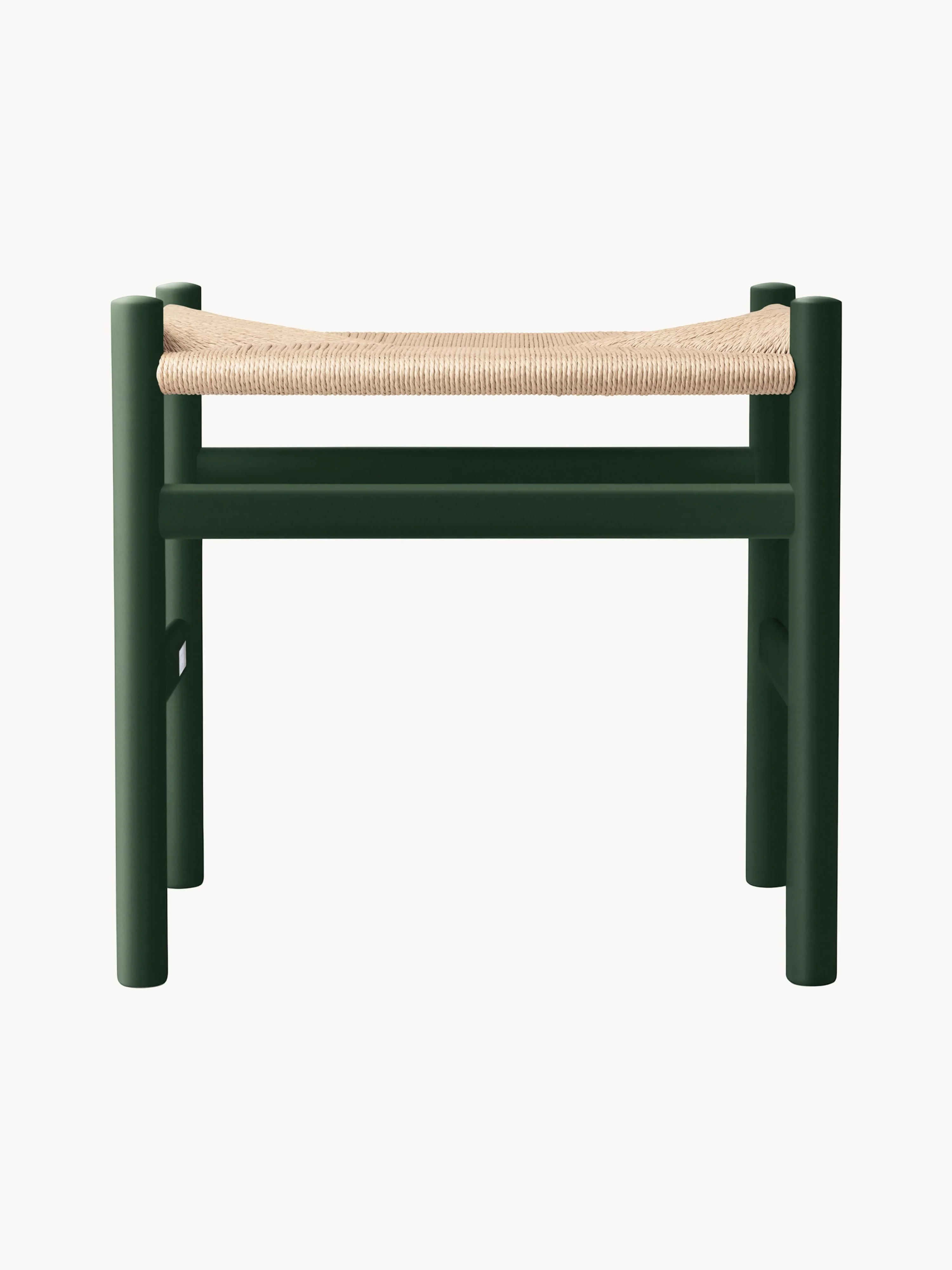 Hocker CH53 mit handgeflochtener Sitzfläche
