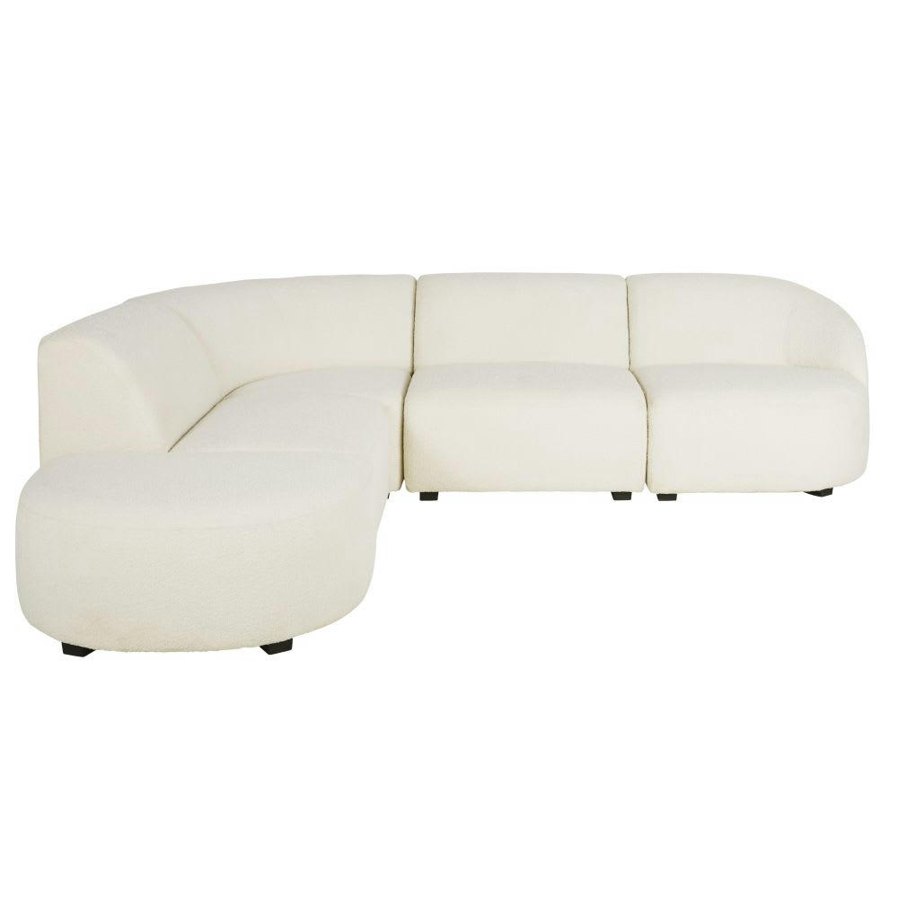 Virgile - Accoudoir droit de canapé écru