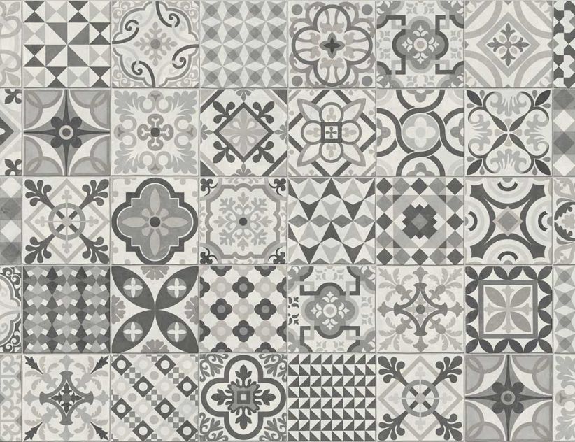 PVC Calypso Tile Grau 2m