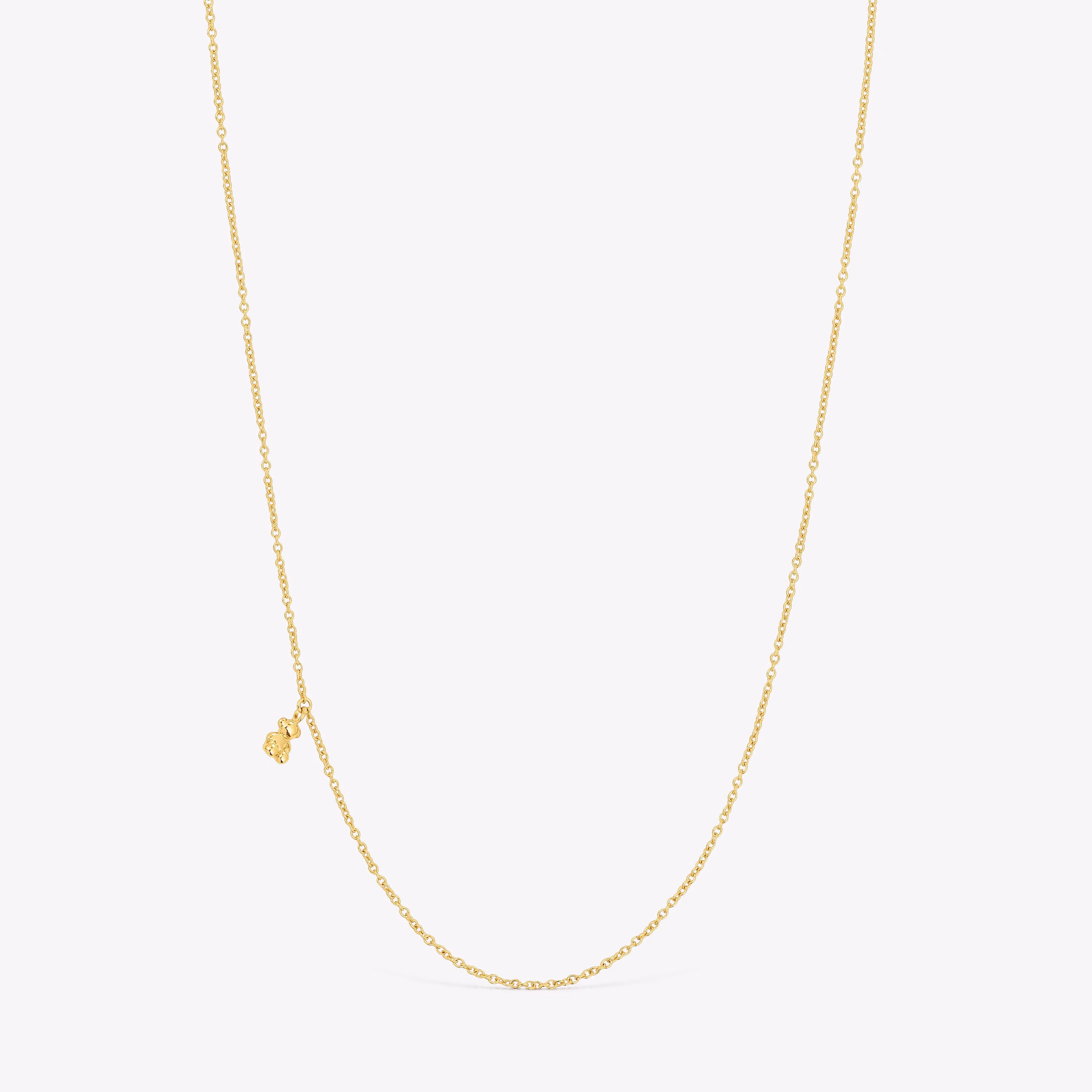 Collar con baño de oro 18 kt sobre plata Bold Bear