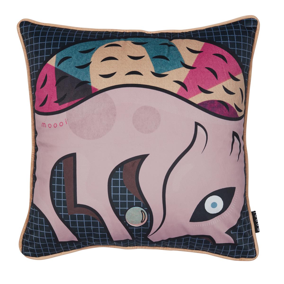 MOOOI decoratiekussen Armoured Boar - 50x50 / 20x20 Inch cm - multi