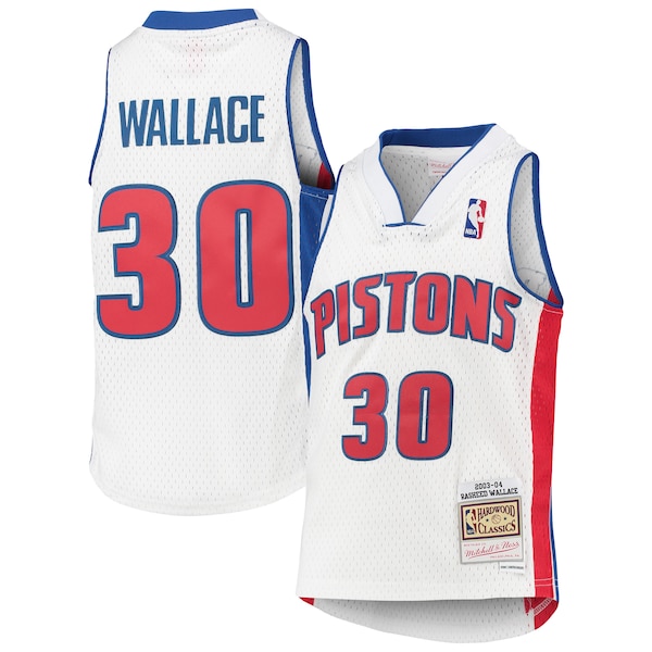 Rasheed Wallace Detroit Pistons Youth 2003/04 Hardwood Classics Swingman Jersey - White