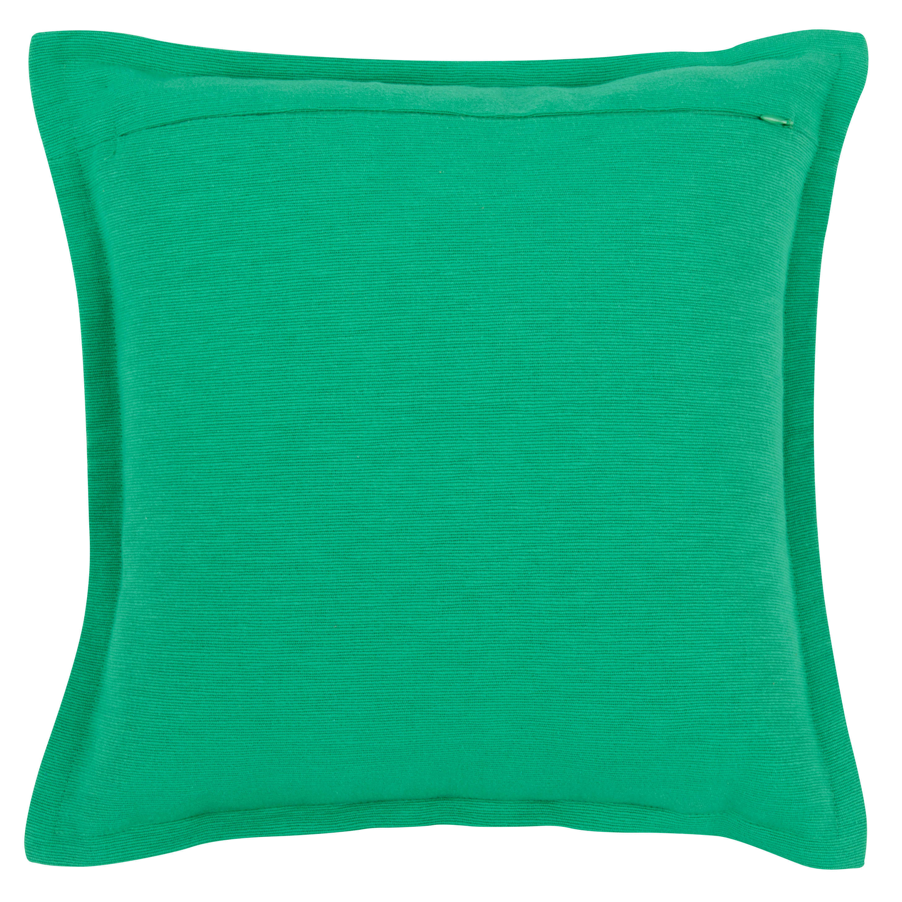 OLARIA - Housse de coussin en coton recyclé texturée vert 40x40