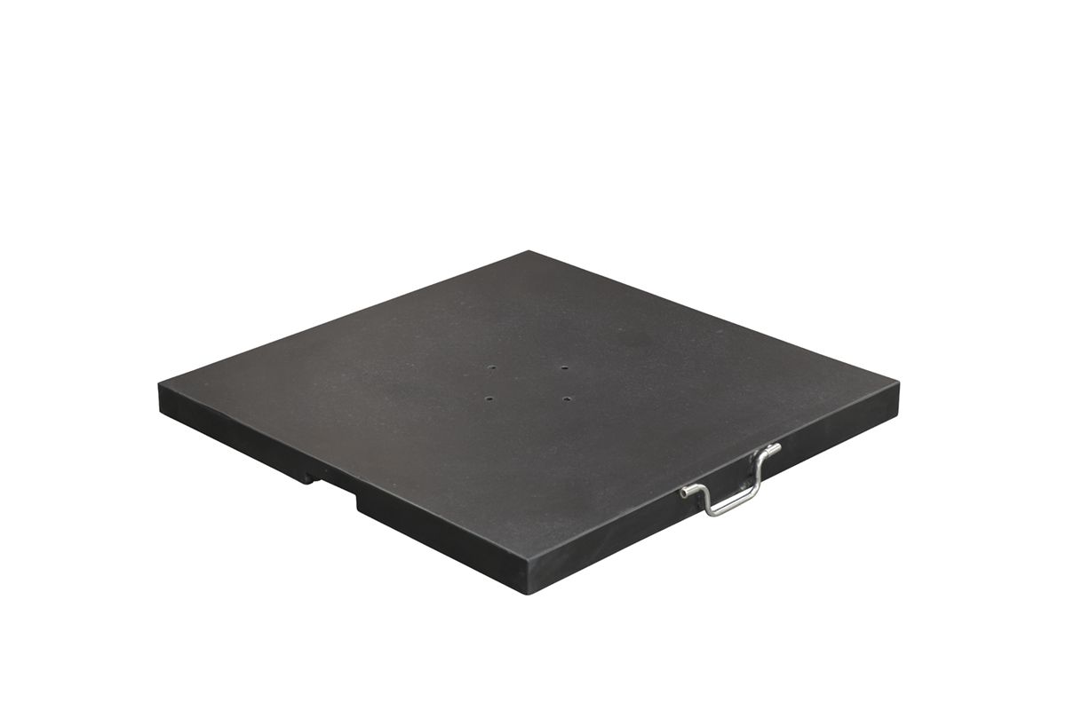 Hawaii S granieten parasolvoet - 60 kg - zwart gepolijst