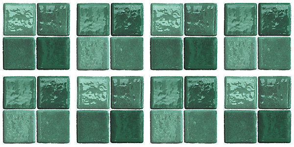8 carreaux adhésifs décoratifs Vinyl Way 3D effet carreau vert azur L.20 x L.20 cm x ep.1,3 mm Dada Art