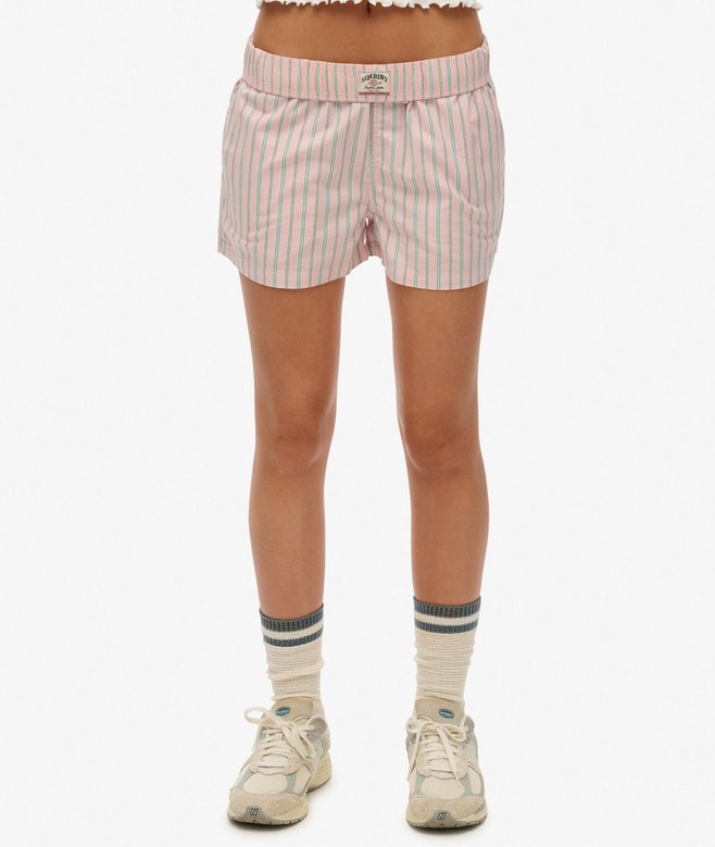 Organic Cotton Stripe Elasticated Shorts