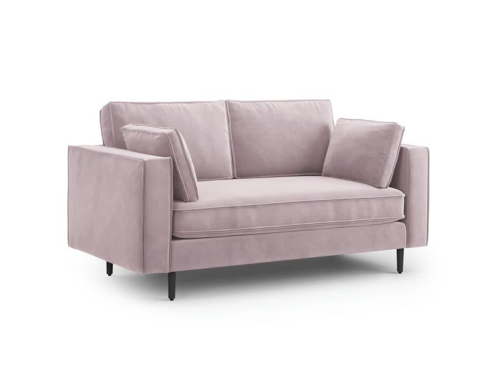ALEXIS - Canapé 2 places en velours lavande