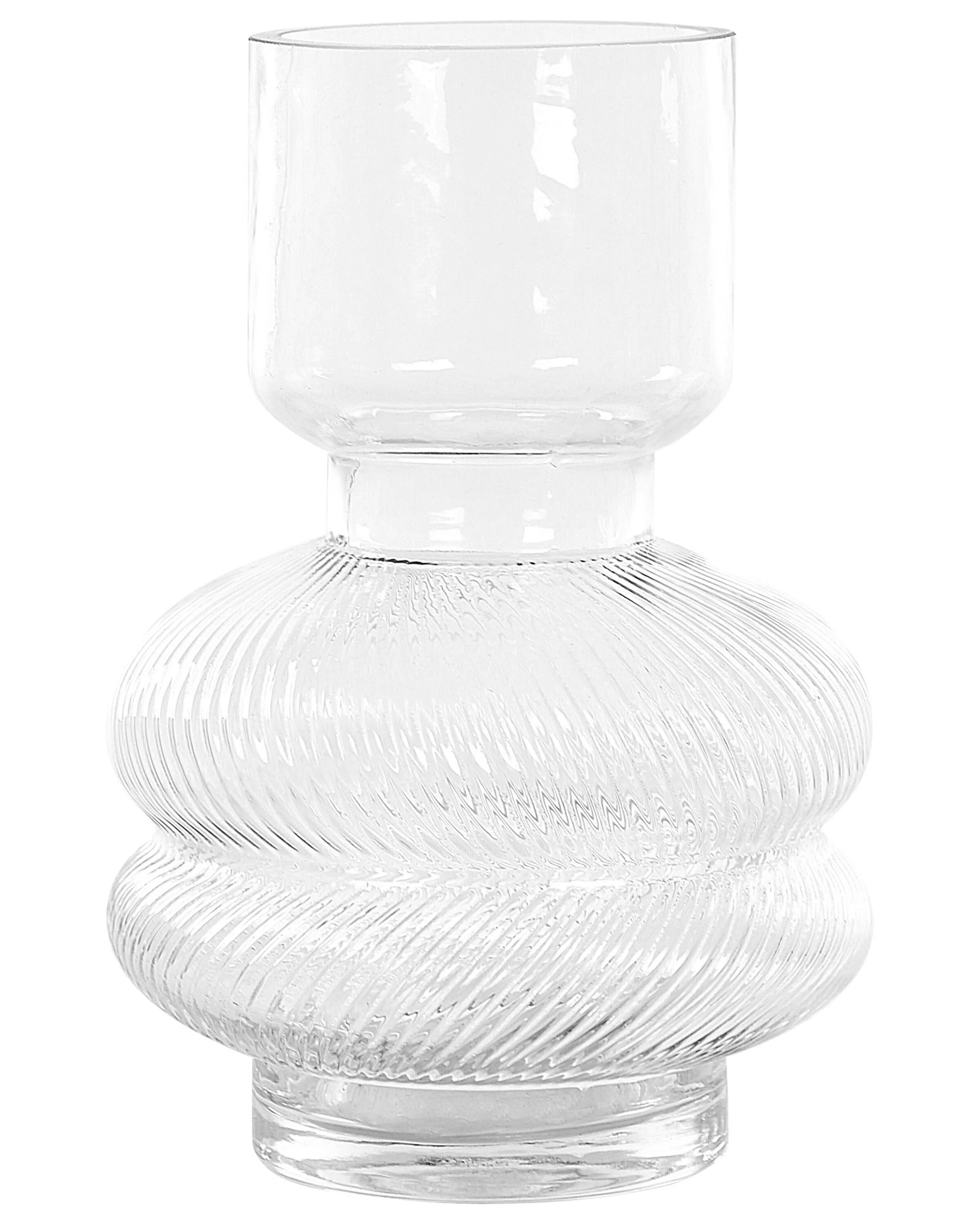 Flower Vase RODIA Glass 24 cm Transparent