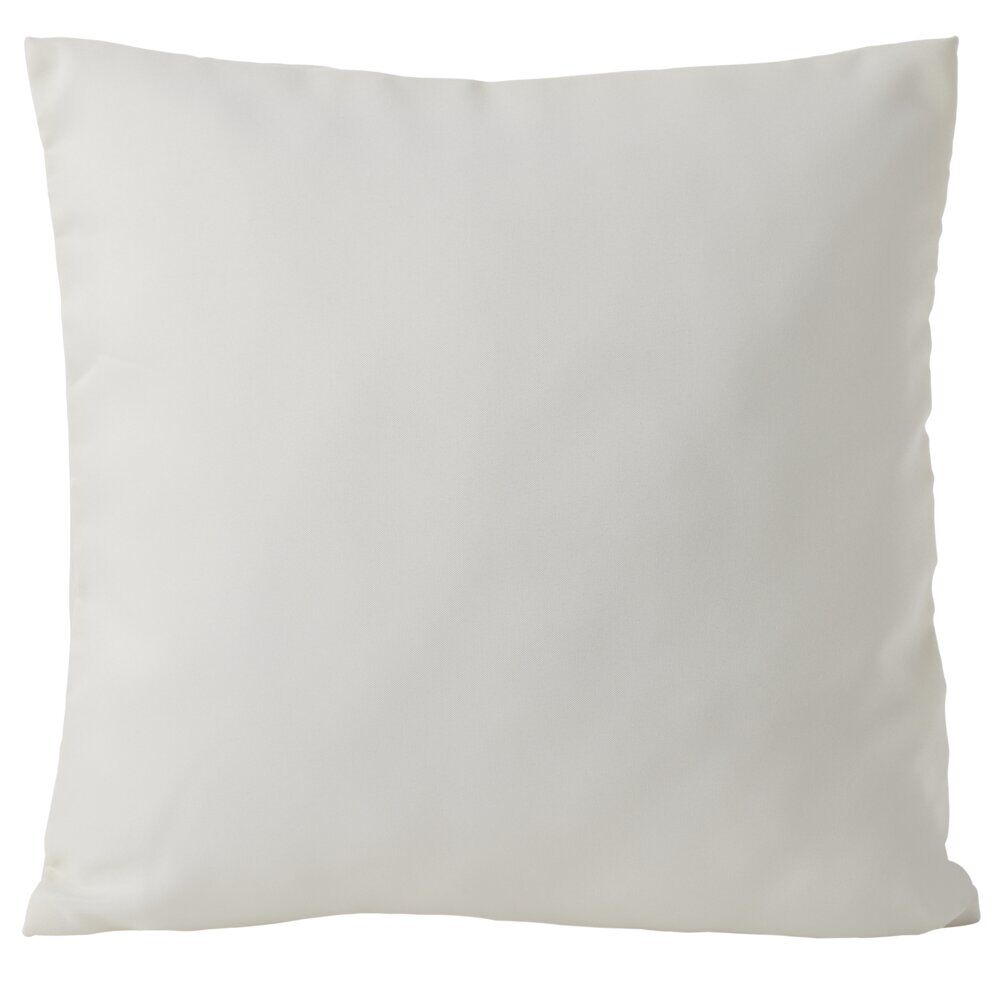 Housse de coussin polyester 40x40cm blanc