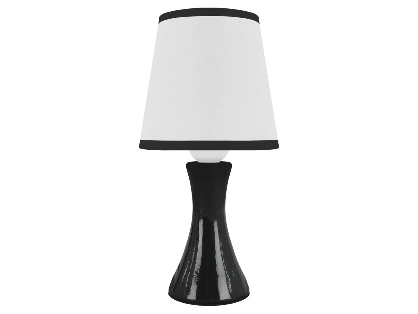 Lampa stolowa Polina ceramiczna biało-czarna