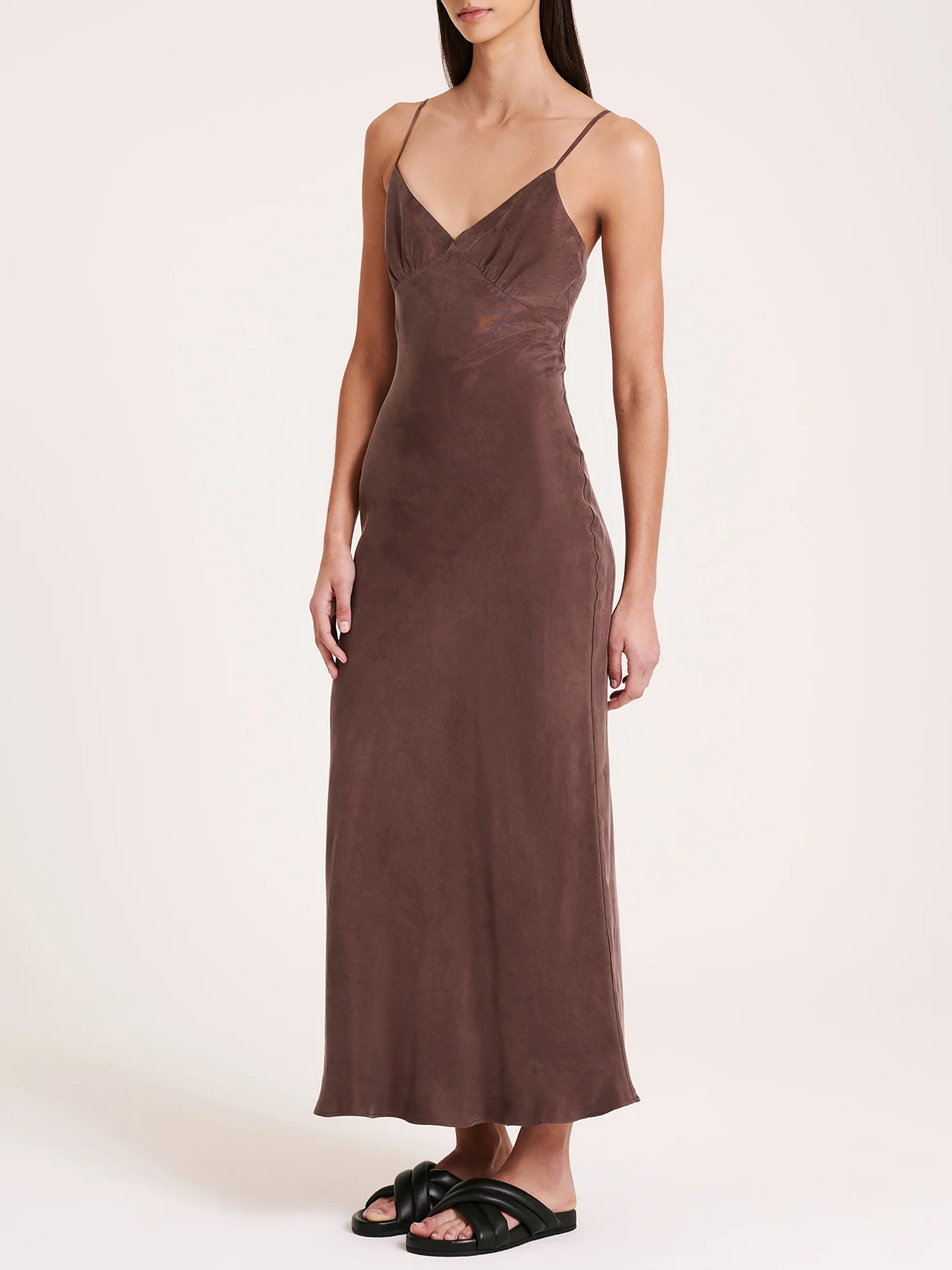 Sia Cupro Slip Dress