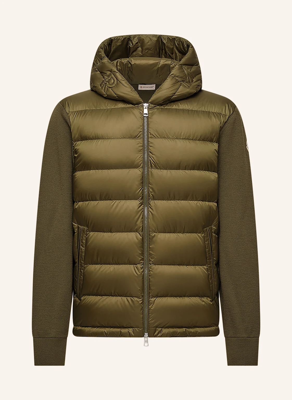 MONCLER Daunenjacke im Materialmix