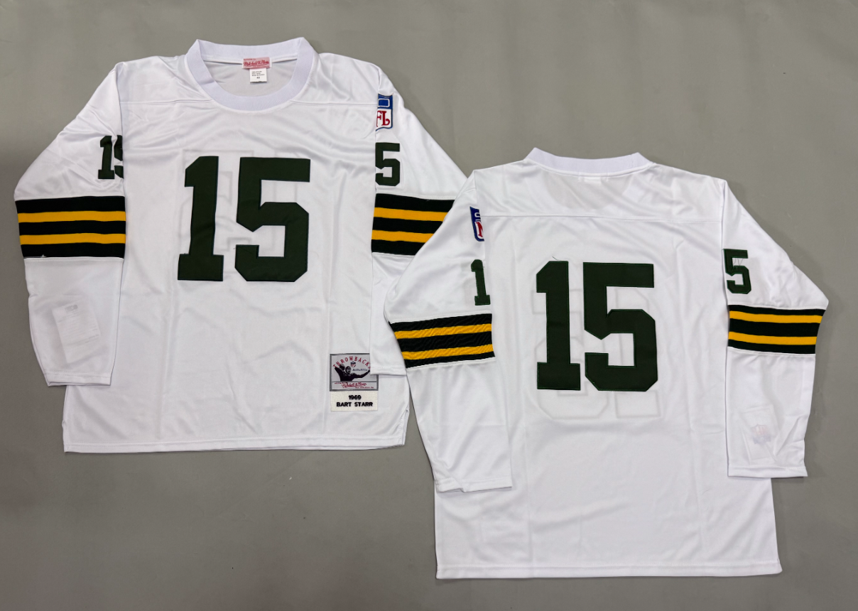 Bart Starr Green Bay Packers Authentic Throwback Retired Player Jersey