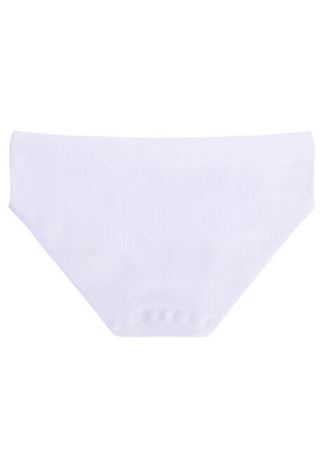 Older Girls White Embroidered Briefs