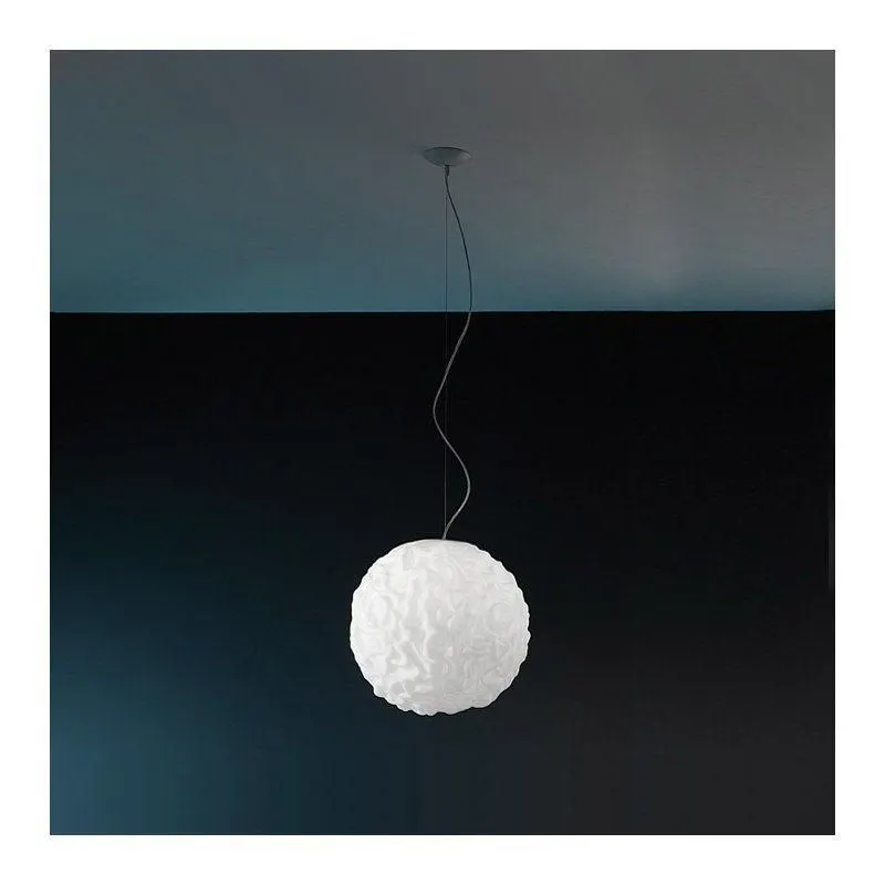 Emisfero Suspension Lamp, 33 cm. Minital Lux Icons, designed by Marco Pagnoncelli. Made in Italy. Triplex Glass.