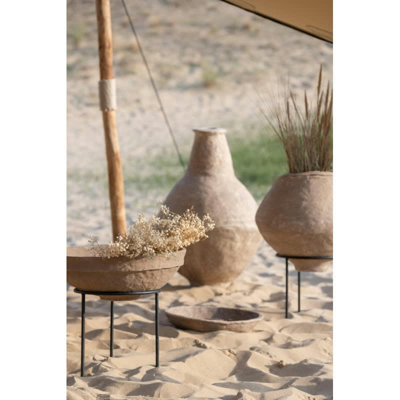 EXTRA CHAD - Vase papier mâché marron H85,5cm