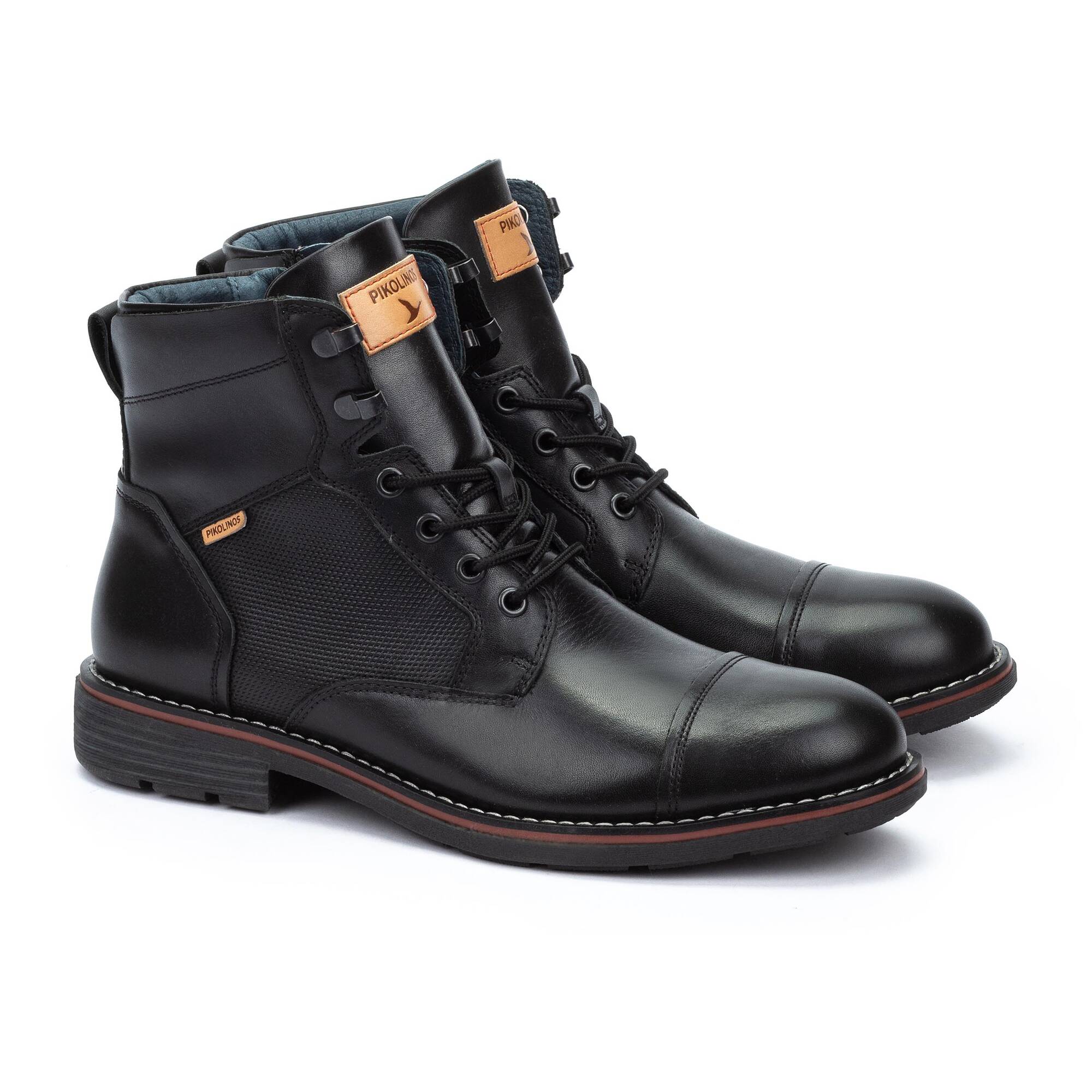 YORK - Botín con cordones y cremallera para hombre