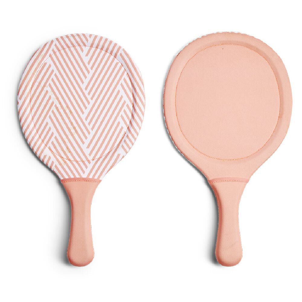 Raquette de plage x2   1 balle adulte plastique orange