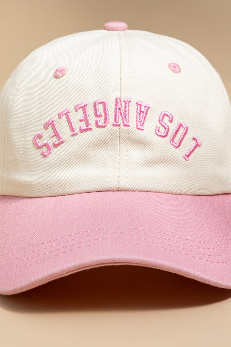 Upside Down LA Baseball Hat