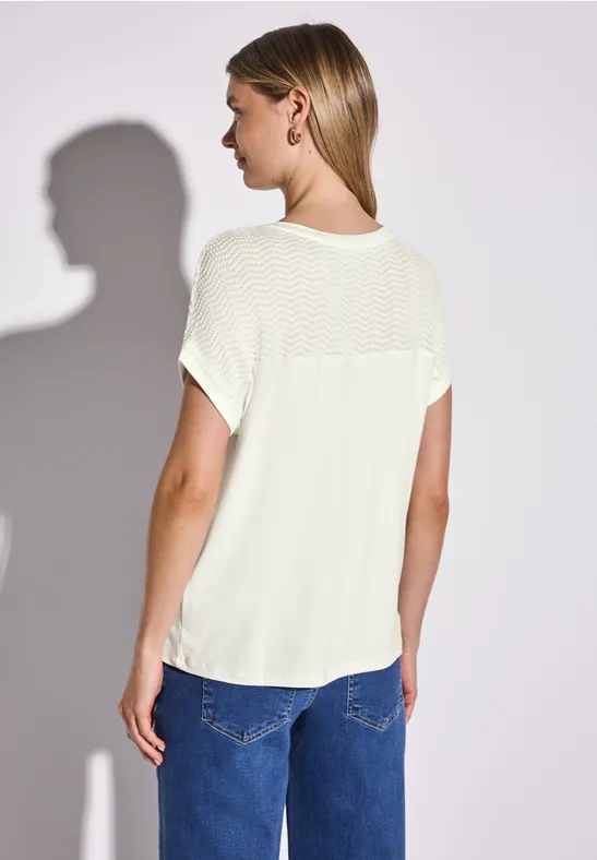 Shirt mit Lochmusterdetail