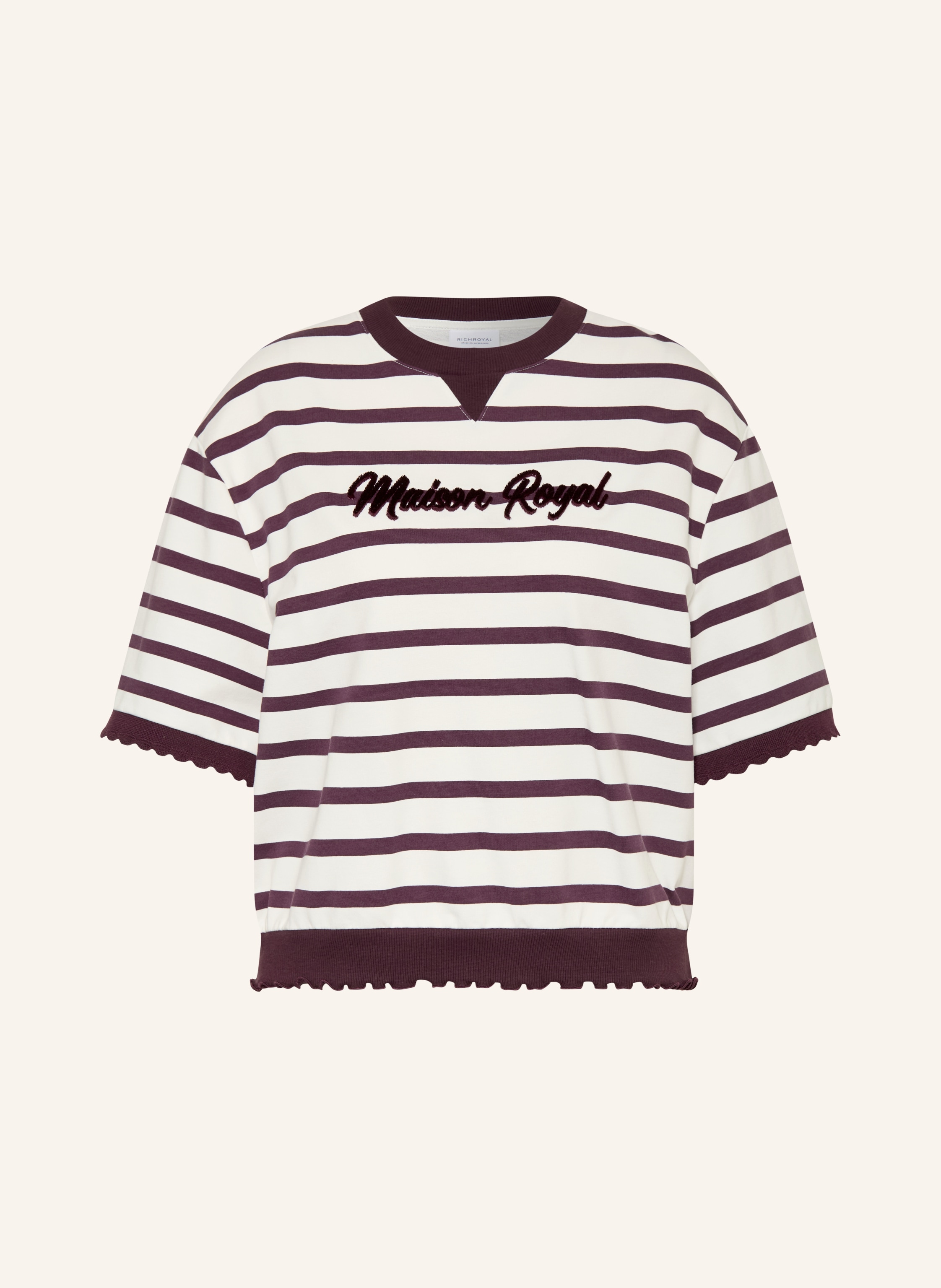 Rich & Royal Sweatshirt mit Rüschen
