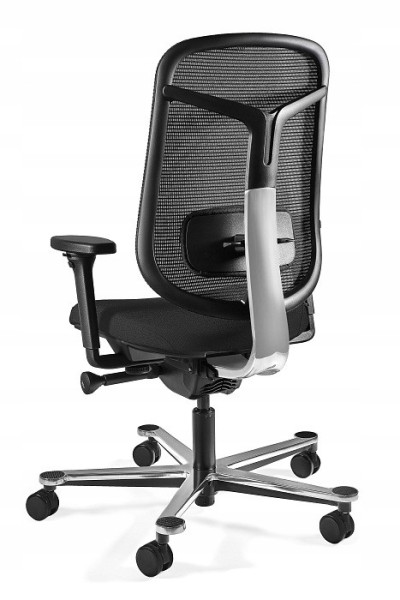 Ergonomiczny fotel biurowy GRID M czarny tkanina/siatka