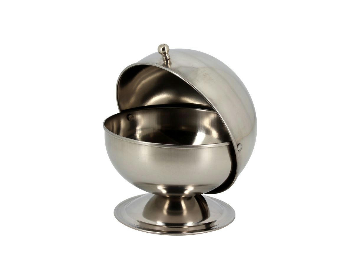 BISTROT - Sucrier boule en acier inoxydable Ø13cm