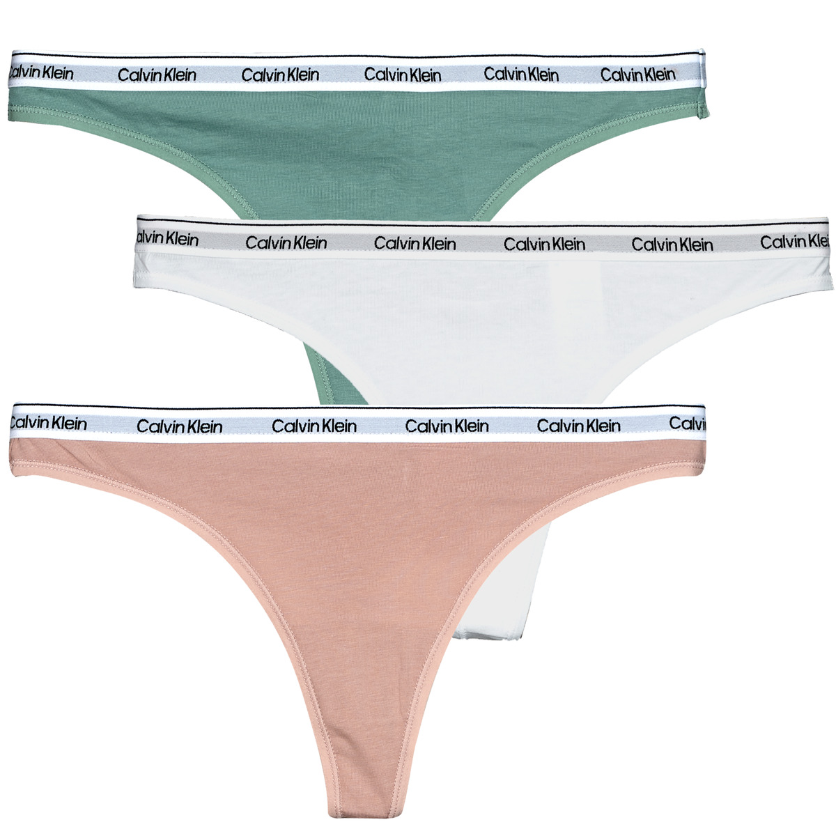 Calvin Klein Jeans - THONG X3 - Pink / White / Green