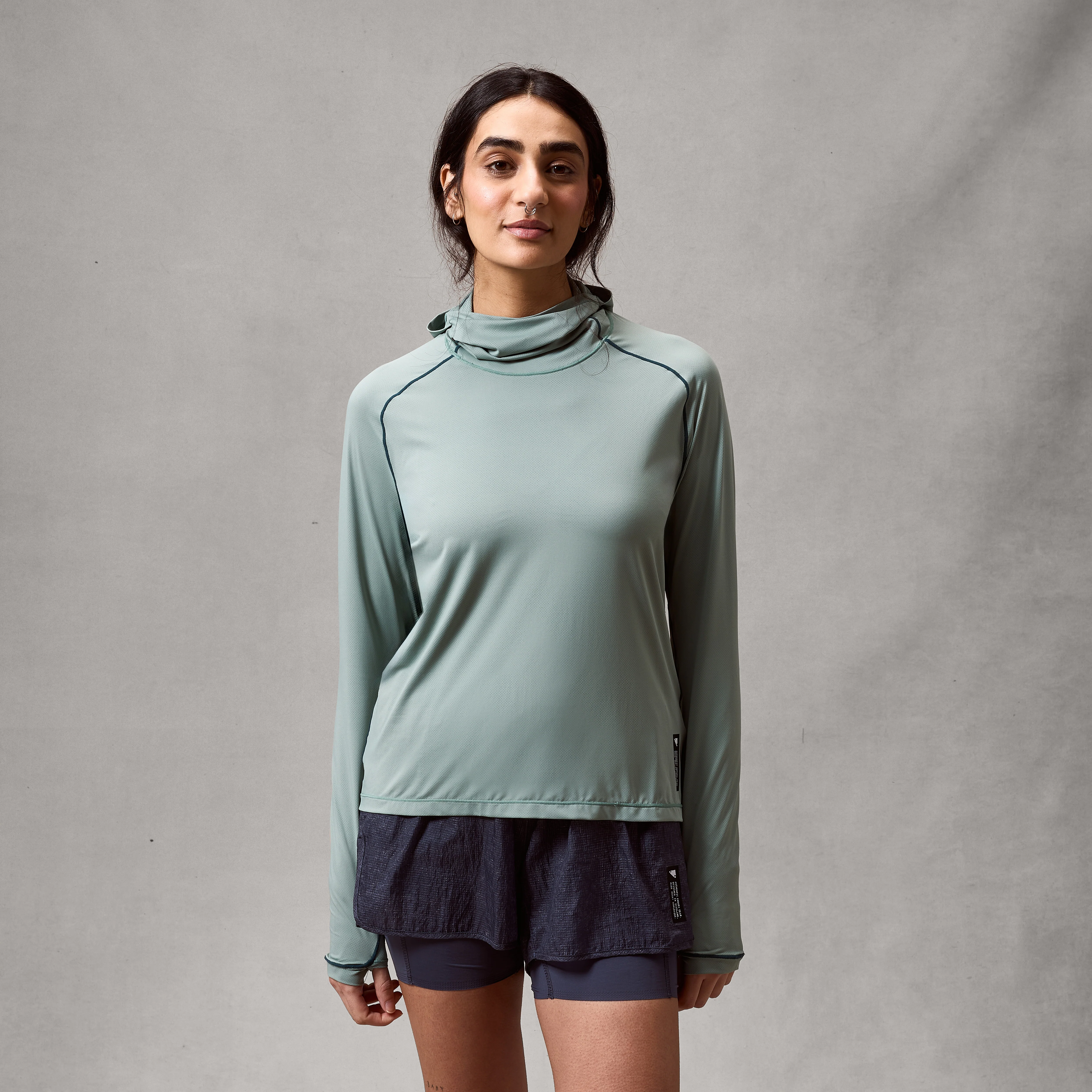 Women's AllTrack Rout Scuba Hoodie - Sage Green