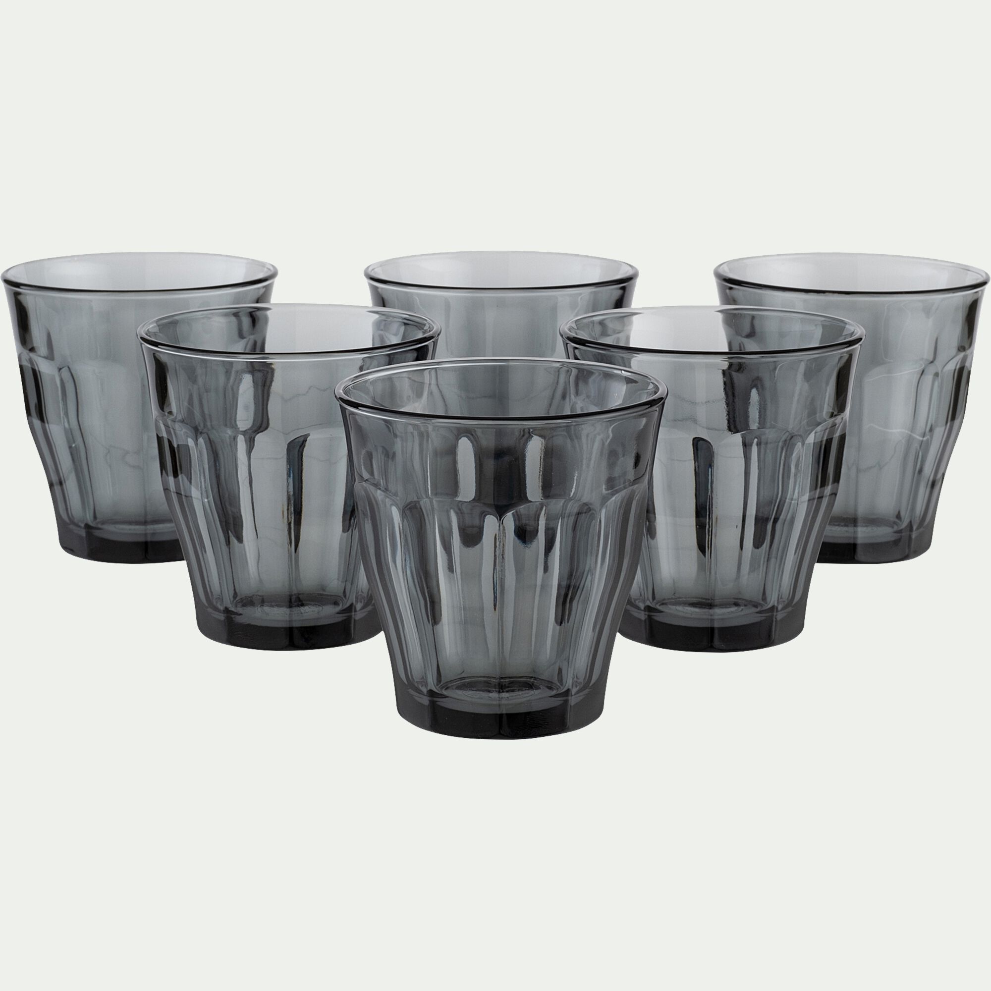 PICARDIE - Gobelet bas en verre 25cl - gris