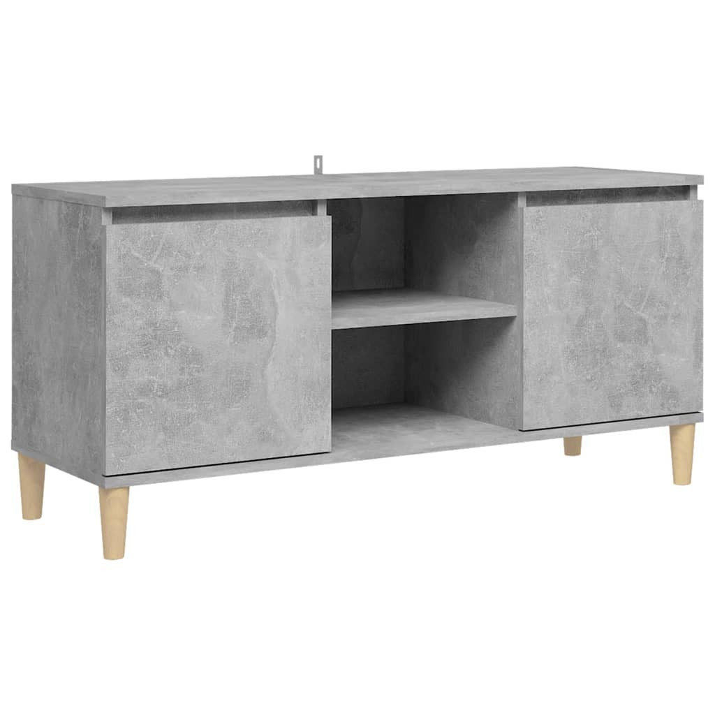 Szafka Pod Telewizor Szafka RTV Stolik Półka Szara 103.5x35x50 cm