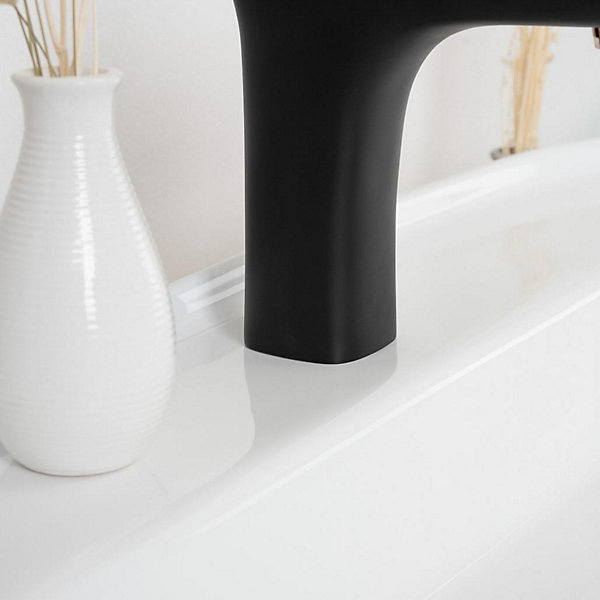 Mitigeur de salle de bain Glomma noir et or rose