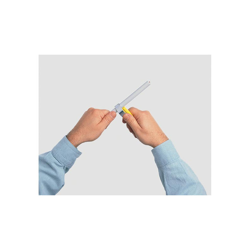 Couteau à dénuder jaune 17 cm